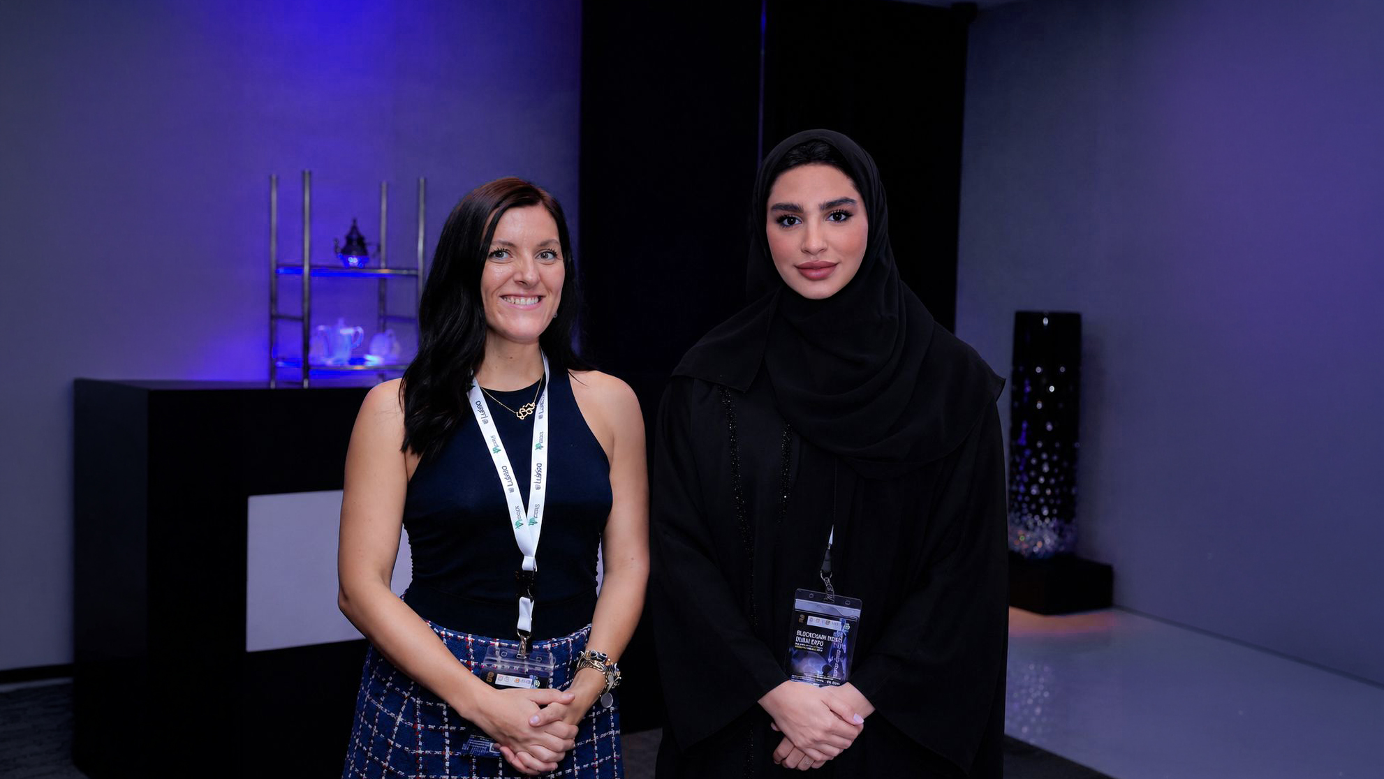 Jeenat Health at a UAE blockchain and health expo